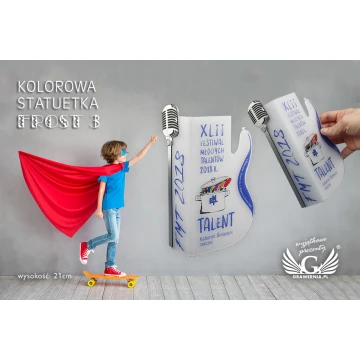 Statuetka akrylowa - FROST 3 - model DTA47 - wys. 21cm - druk UV