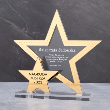Statuetka akrylowa - nagroda za wyjątkowe osiągnięcie - wys. 19cm - DTA107
