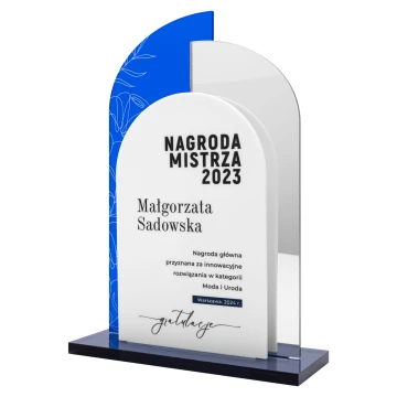 Statuetka akrylowa - nagroda mistrza - wys. 23 cm - DTA159