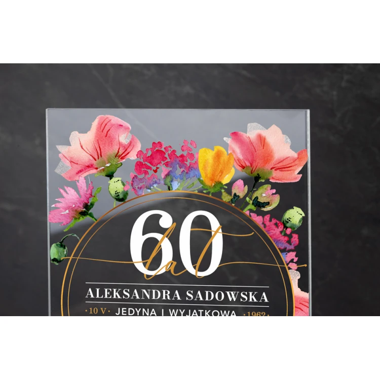 Statuetka akrylowa - prezent jubileuszowy - wys. 240mm - DTA068