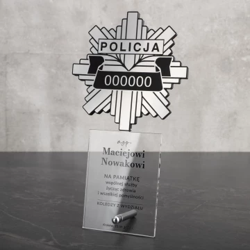 Statuetka akrylowa Policja - wys. 215mm - DTA087