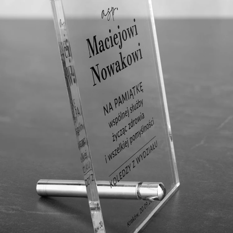 Statuetka akrylowa Policja - wys. 215mm - DTA087