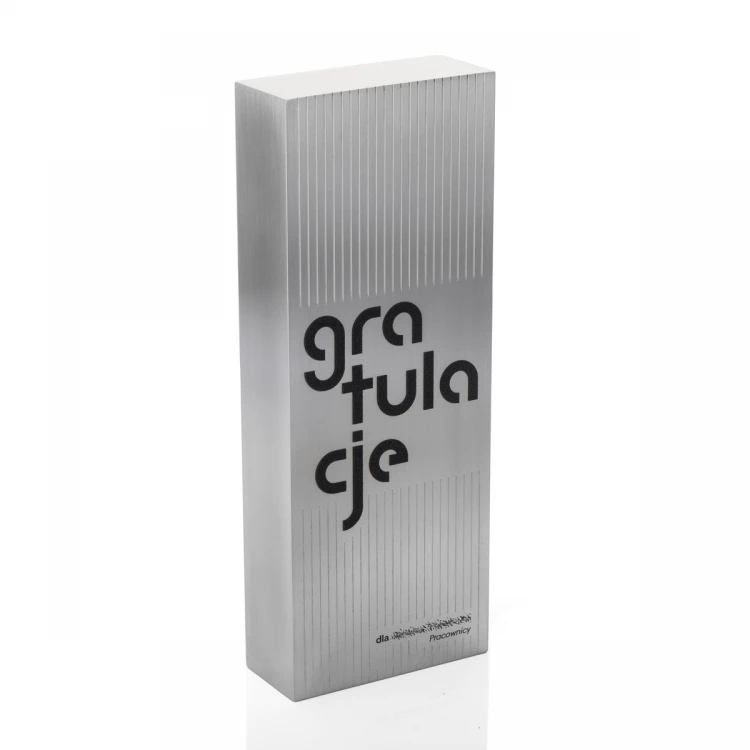 Statuetka aluminiowa z nadrukiem UV - HAMMER - wys. 21cm - DTA083