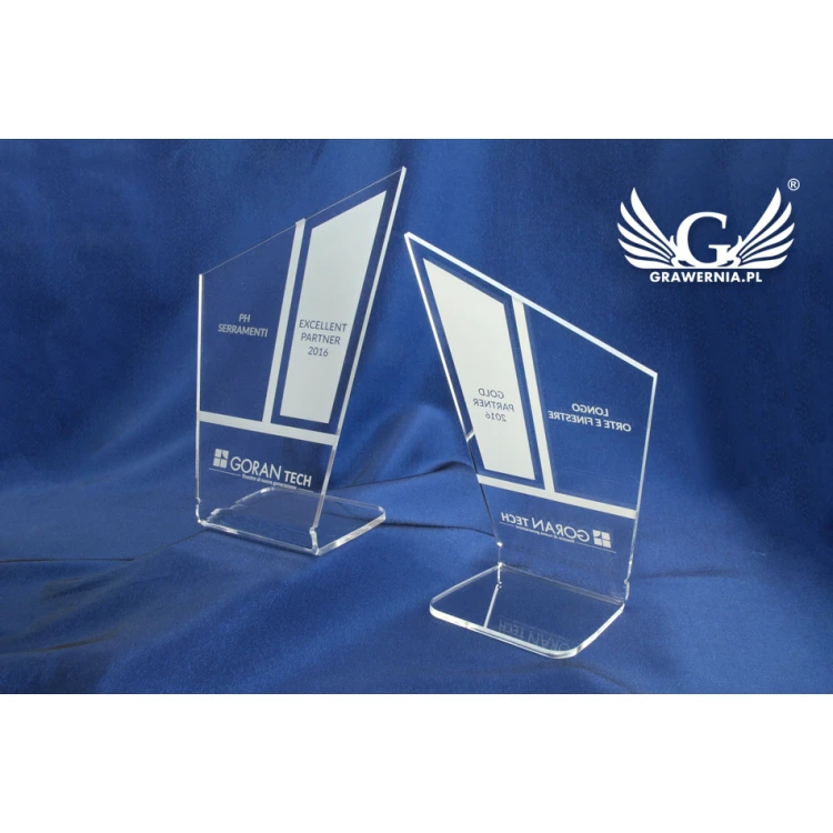 Statuetka biznesowa Vision - model DTA34 - wys. ok 23cm - druk UV 
