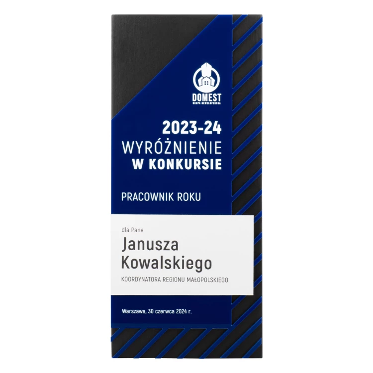 Statuetka drewniana - nagroda za wyjątkowe osiągnięcie - wys. 23cm - DTA104