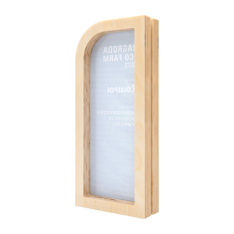 Statuetka biznesowa - drewno i akryl z nadrukiem UV - wys. 23 cm - DTA136