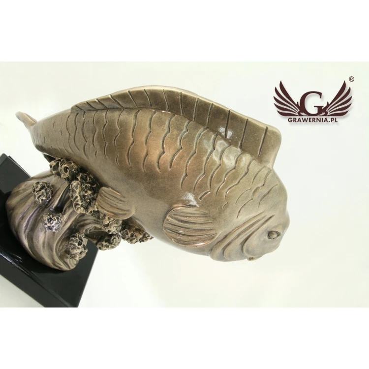 Statuetka RYBA - atrakcyjna figurka odlewana - wysokość 29,5cm