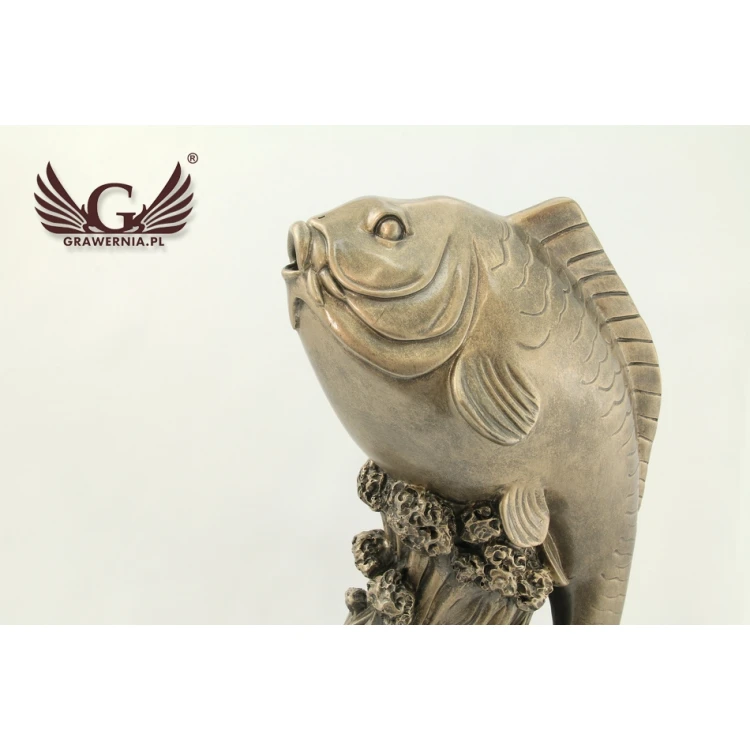 Statuetka RYBA - atrakcyjna figurka odlewana - wysokość 29,5cm
