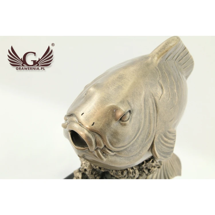 Statuetka RYBA - atrakcyjna figurka odlewana - wysokość 29,5cm