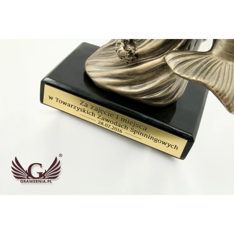 Statuetka RYBA - atrakcyjna figurka odlewana - wysokość 29,5cm