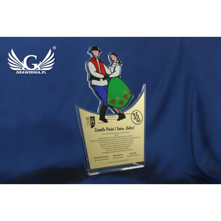 STATUETKA FOLKOWA PARA 2 - model DTA43 - wysokość 33,5 cm