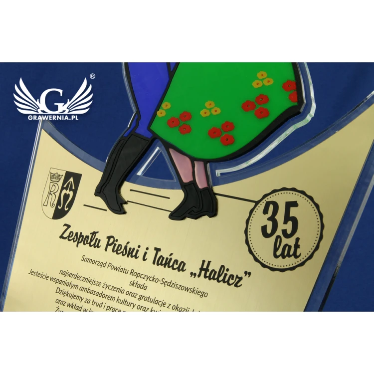 STATUETKA FOLKOWA PARA 2 - model DTA43 - wysokość 33,5 cm