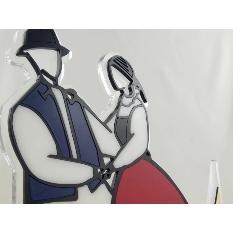 STATUETKA FOLKOWA PARA - model DTA14 - wysokość 33,5 cm