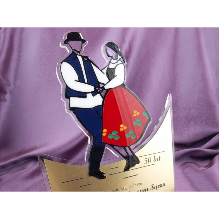 STATUETKA FOLKOWA PARA - model DTA14 - wysokość 33,5 cm