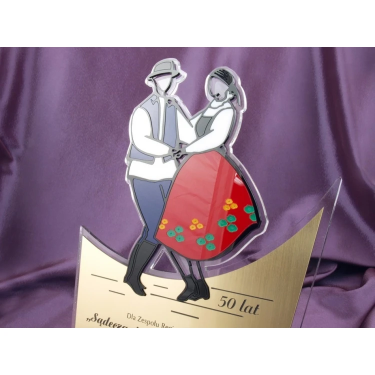 STATUETKA FOLKOWA PARA - model DTA14 - wysokość 33,5 cm