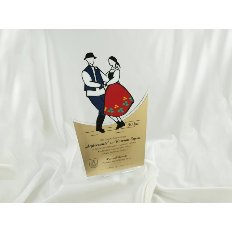 STATUETKA FOLKOWA PARA - model DTA14 - wysokość 33,5 cm