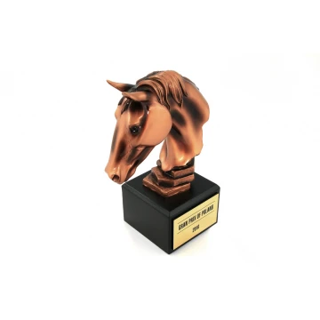 Statuetka JEŹDZIECTWO - atrakcyjna figurka odlewana - wysokość 18,5cm