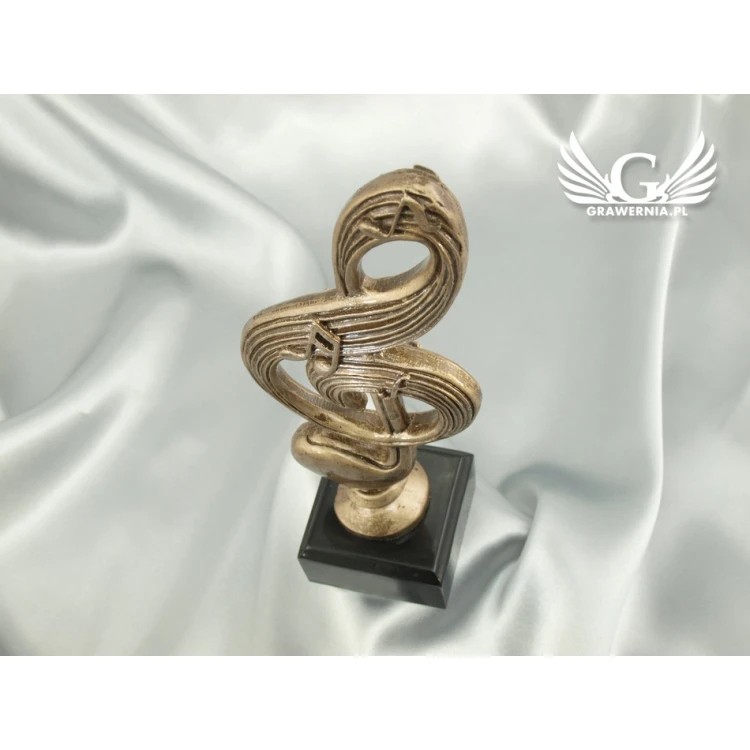 Statuetka Klucz Wiolinowy - atrakcyjna figurka odlewana - wysokość 22,5 cm - FOL008