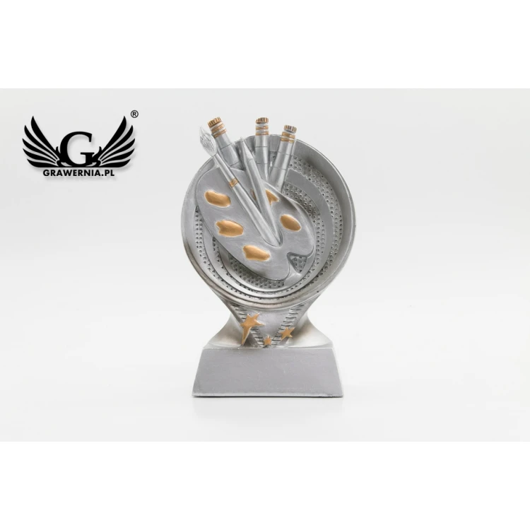 Statuetka Malarstwo - atrakcyjna figurka odlewana - wysokość 15cm - FOL041