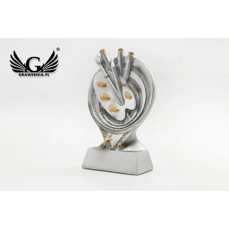 Statuetka Malarstwo - atrakcyjna figurka odlewana - wysokość 15cm - FOL041