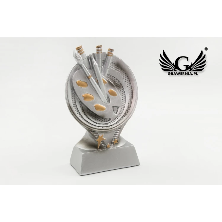 Statuetka Malarstwo - atrakcyjna figurka odlewana - wysokość 15cm - FOL041