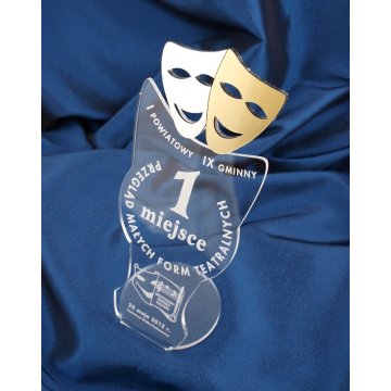 STATUETKA MASKI TEATRU - Przegląd Form Teatralnych - model DTA6 - wysokość 25 cm