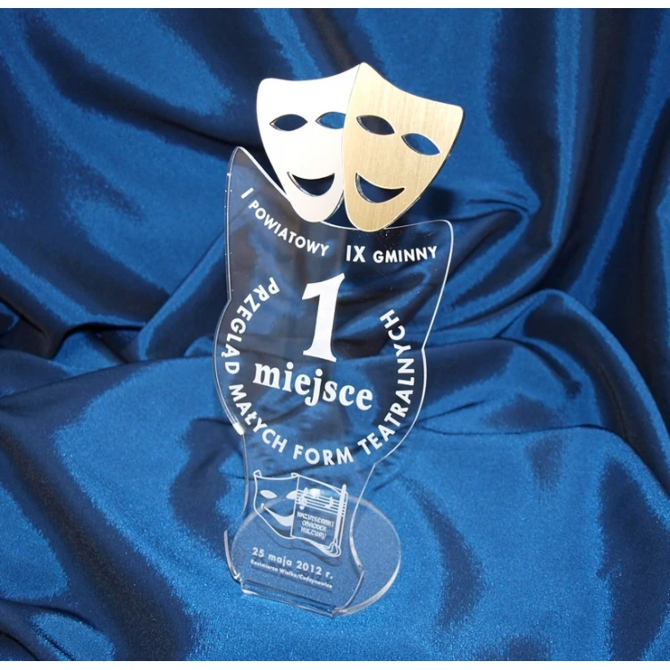 STATUETKA MASKI TEATRU - Przegląd Form Teatralnych - model DTA6 - wysokość 25 cm
