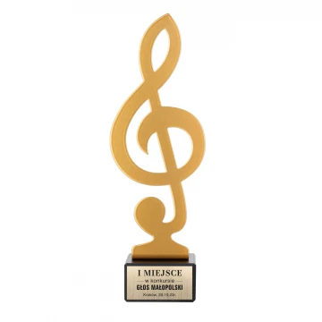 Statuetka metalowa dla muzyka - wys. 210mm - SML007