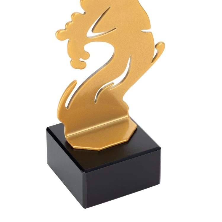 Statuetka metalowa dla wędkarza - wys. 210mm - SML005