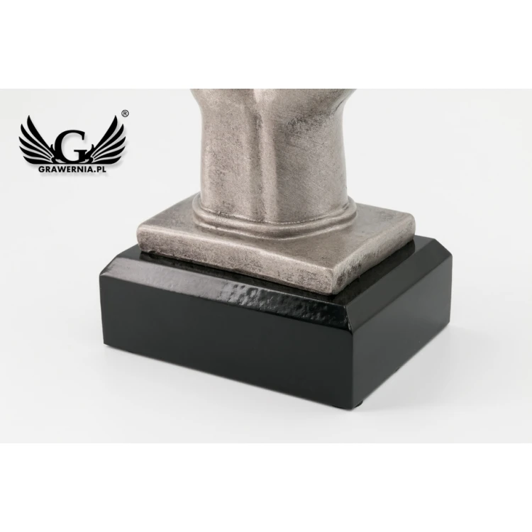 Statuetka Mikrofon 3 - atrakcyjna figurka odlewana - wysokość 20cm - FOL047