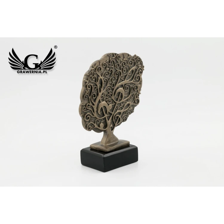 Statuetka Muzyka 1 - Drzewo Wiolinowe - atrakcyjna figurka odlewana - wysokość 21 cm