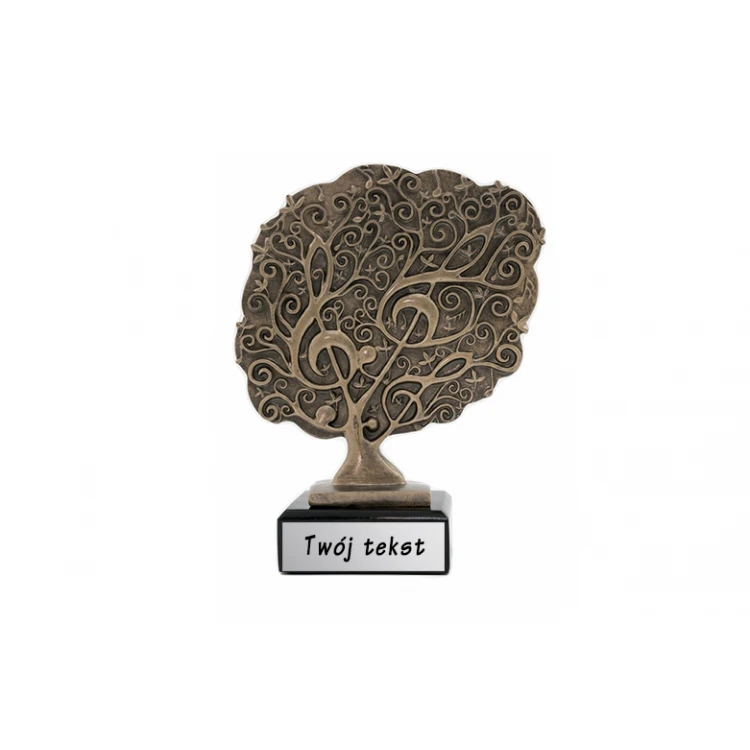 Statuetka Muzyka 1 - Drzewo Wiolinowe - atrakcyjna figurka odlewana - wysokość 21 cm