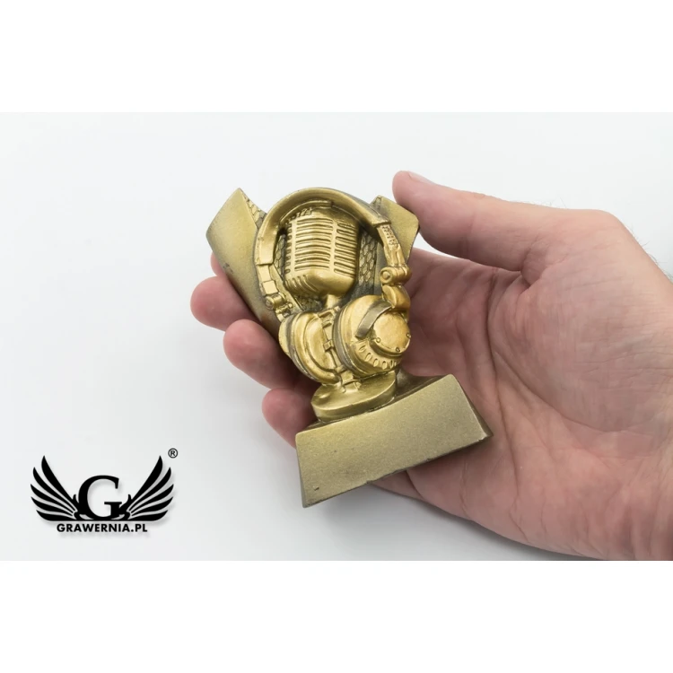 Statuetka Muzyka 3 - atrakcyjna figurka odlewana - wysokość 9,5cm - FOL040