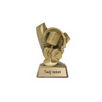 Statuetka Muzyka 3 - atrakcyjna figurka odlewana - wysokość 9,5cm - FOL040
