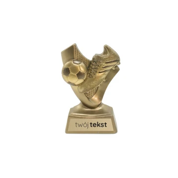 Statuetka Piłka nożna 2 - atrakcyjna figurka odlewana z Twoim grawerem - wysokość 10cm - FOL057