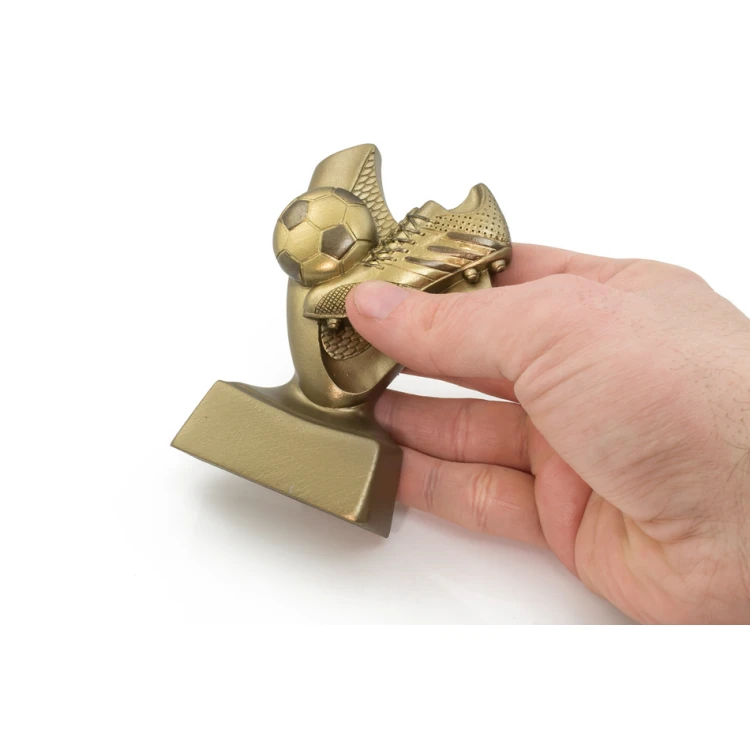 Statuetka Piłka nożna 2 - atrakcyjna figurka odlewana z Twoim grawerem - wysokość 10cm - FOL057