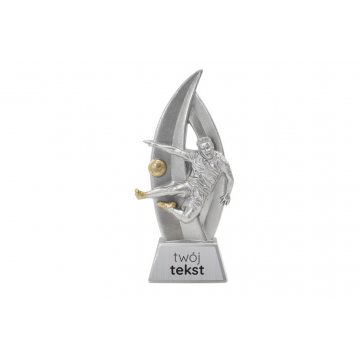 Statuetka Piłka nożna 3 - atrakcyjna figurka odlewana z Twoim grawerem - wysokość 18cm - FOL058