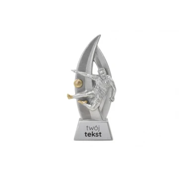 Statuetka Piłka nożna 3 - atrakcyjna figurka odlewana z Twoim grawerem - wysokość 18cm - FOL058
