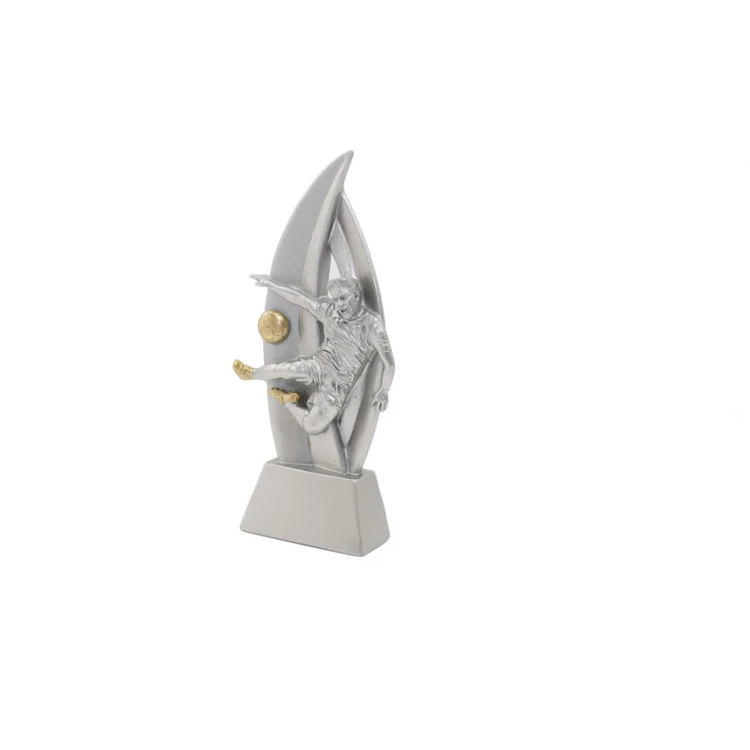 Statuetka Piłka nożna 3 - atrakcyjna figurka odlewana z Twoim grawerem - wysokość 18cm - FOL058