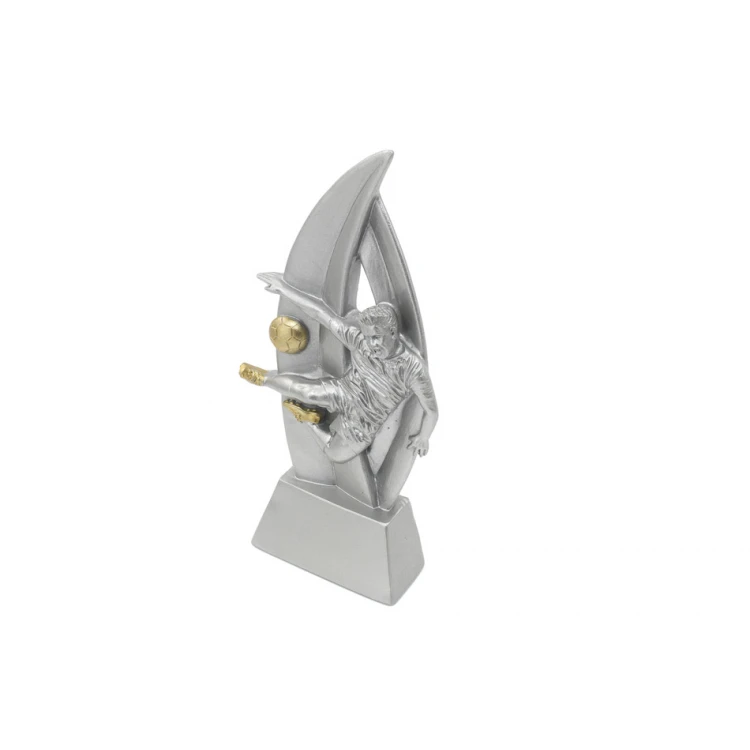 Statuetka Piłka nożna 3 - atrakcyjna figurka odlewana z Twoim grawerem - wysokość 18cm - FOL058