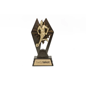 Statuetka Piłka nożna 5 - atrakcyjna figurka odlewana z Twoim grawerem - wysokość 17,5cm - FOL060