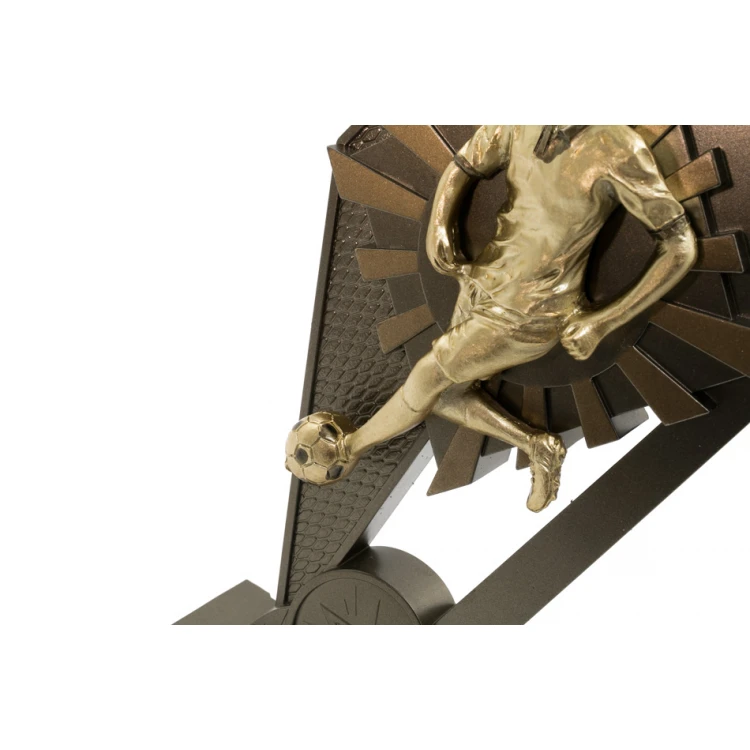 Statuetka Piłka nożna 5 - atrakcyjna figurka odlewana z Twoim grawerem - wysokość 17,5cm - FOL060
