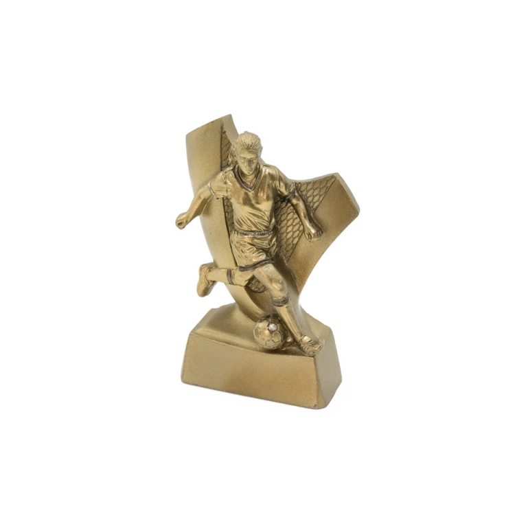 Statuetka Piłkarka - atrakcyjna figurka odlewana z Twoim grawerem - wysokość 10cm - FOL056