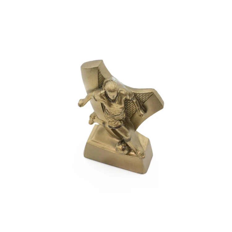 Statuetka Piłkarka - atrakcyjna figurka odlewana z Twoim grawerem - wysokość 10cm - FOL056