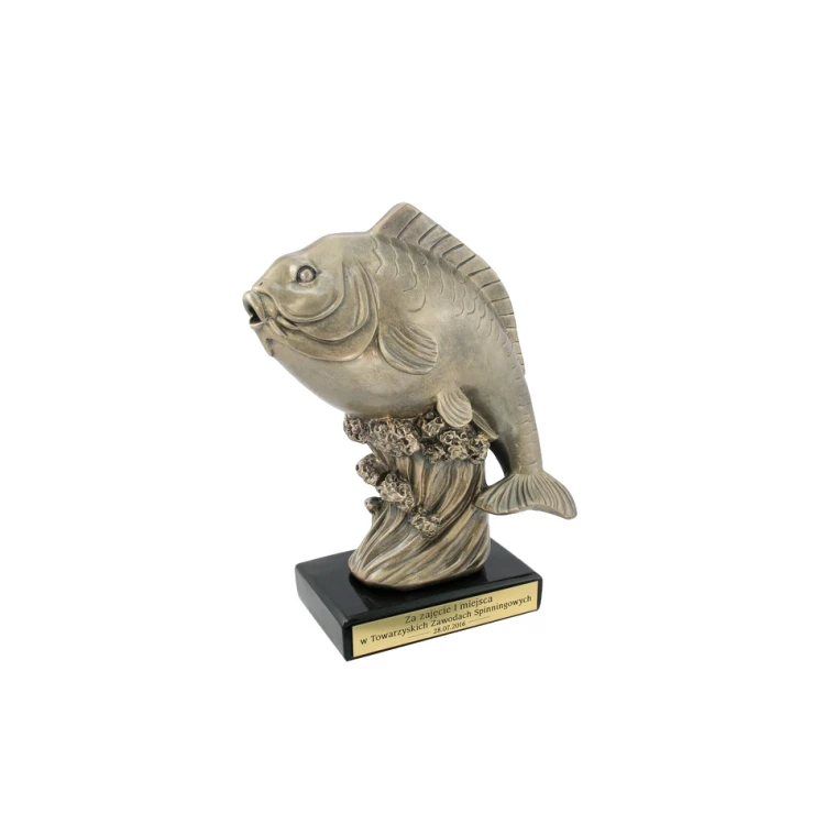Statuetka RYBA - atrakcyjna figurka odlewana - wysokość 29,5cm