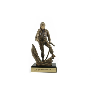 Statuetka Strażak - atrakcyjna figurka odlewana - wysokość 25 cm