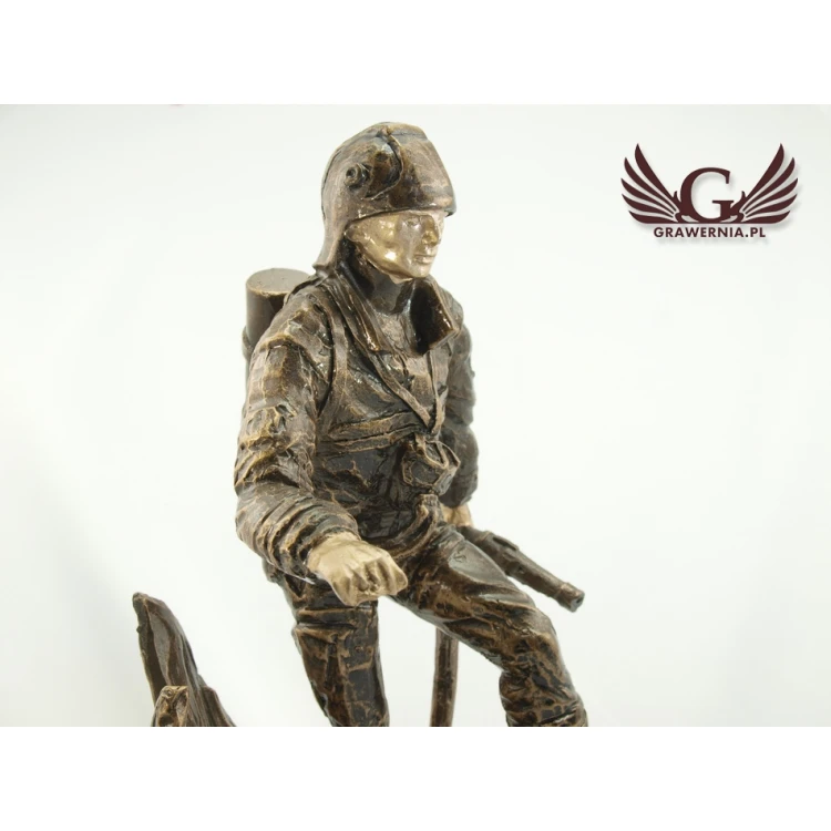 Statuetka Strażak - atrakcyjna figurka odlewana - wysokość 25 cm