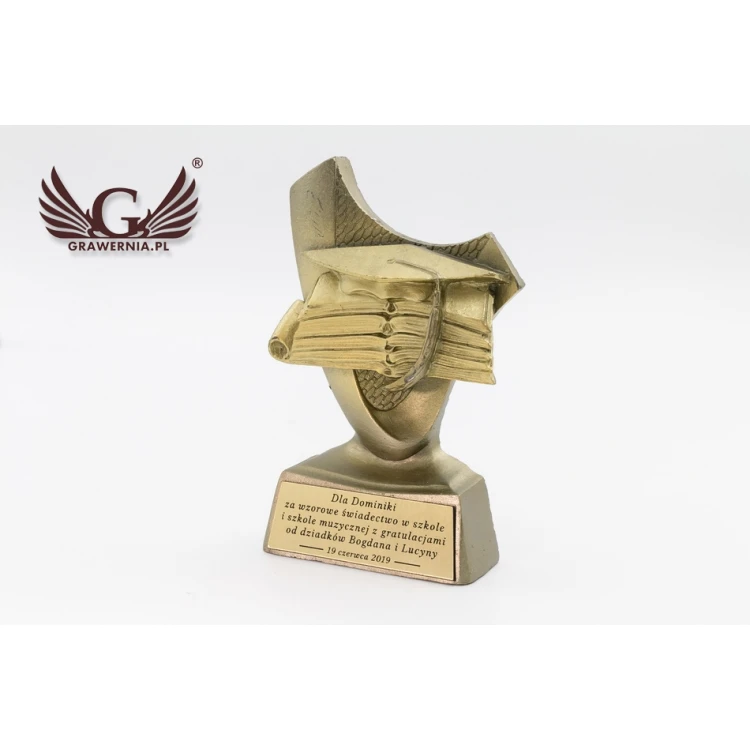 Statuetka Szkolnictwo - atrakcyjna figurka odlewana - wysokość 10cm - FOL037