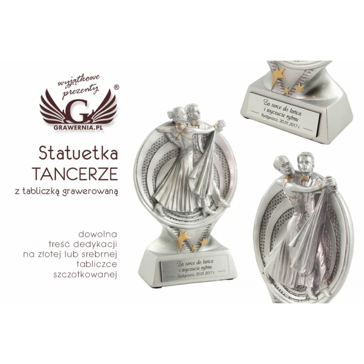 Statuetka Tancerze - atrakcyjna figurka odlewana - wysokość 15,5 cm - FOL009