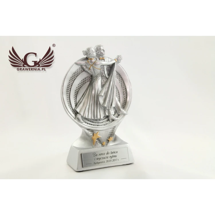 Statuetka Tancerze - atrakcyjna figurka odlewana - wysokość 15,5 cm - FOL009